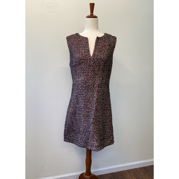 Diane Von Furstenberg Yvette Dress Womens Size 12 Boucle Tweed Preppy Academia - Picture 1 of 9